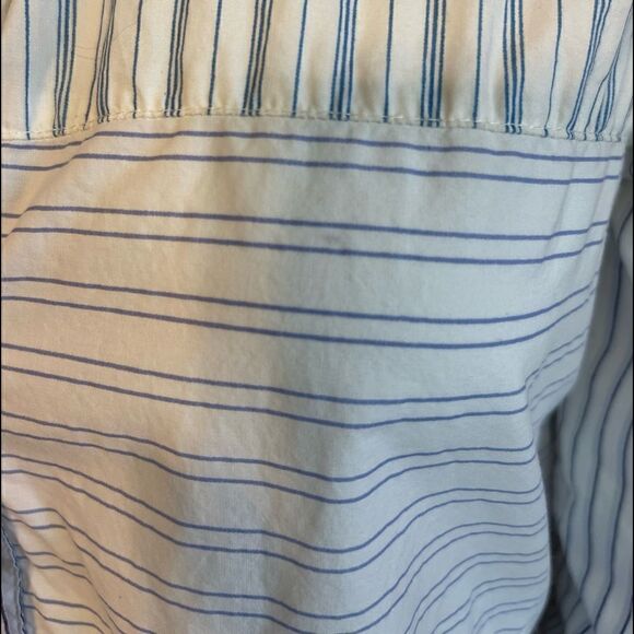 HOLDING HORSES ANTHROPOLOGIE Striped Buttons Down 3/4 Sleeves Top.Size S - Picture 11 of 15